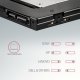 Kieszeń Axagon Ramka na 2,5" SSD-HDD do gniazda DVD, RSS-CD09, 9.5mm LED aluminium 6