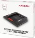 Kieszeń Axagon Ramka na 2,5" SSD-HDD do gniazda DVD, RSS-CD09, 9.5mm LED aluminium 8