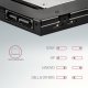 Kieszeń Axagon Ramka na 2,5" SSD-HDD do gniazda DVD, RSS-CD12, 12.7mm LED aluminium 6