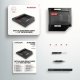 Kieszeń Axagon Ramka na 2,5" SSD-HDD do gniazda DVD, RSS-CD12, 12.7mm LED aluminium 7