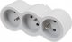 Legrand Rozgałęźnik 3x2P+Z B/S (049433) 1