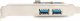 Kontroler Digitus Kontroler USB 3.0 PCIe, 2x USB 3.0, Low Profile, Chipset UPD720202 2
