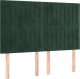vidaXL vidaXL Łóżko kontynentalne z materacem, ciemnozielone, 140x200 cm 6