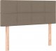 vidaXL vidaXL Łóżko kontynentalne z materacem, taupe, tkanina, 90x200 cm 6
