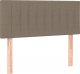 vidaXL vidaXL Łóżko kontynentalne z materacem, taupe, tkanina, 90x190 cm 6