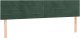 vidaXL vidaXL Łóżko kontynentalne z materacem i LED zielony aksamit 160x200cm 7