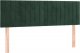 vidaXL vidaXL Łóżko kontynentalne z materacem i LED zielony aksamit 140x200cm 7