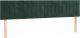 vidaXL vidaXL Łóżko kontynentalne z materacem i LED zielony aksamit 160x200cm 7