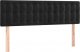 vidaXL vidaXL Łóżko kontynentalne z materacem i LED, czarny aksamit 140x190cm 7