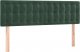 vidaXL vidaXL Łóżko kontynentalne z materacem i LED zielony aksamit 140x190cm 7
