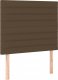 vidaXL vidaXL Łóżko kontynentalne z materacem, brązowe, 90x200 cm, tkanina 7