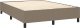 vidaXL vidaXL Łóżko kontynentalne z materacem, taupe, 140x190 cm, tkanina 5