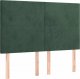 vidaXL vidaXL Łóżko kontynentalne z materacem i LED zielony aksamit 140x200cm 7