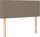 vidaXL vidaXL Łóżko kontynentalne z materacem, taupe, tkanina, 90x190 cm 6