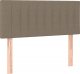 vidaXL vidaXL Łóżko kontynentalne z materacem, taupe, tkanina, 90x190 cm 6