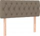 vidaXL vidaXL Łóżko kontynentalne z materacem, taupe, tkanina, 90x190 cm 6