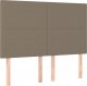 vidaXL vidaXL Łóżko kontynentalne z materacem, taupe, tkanina, 140x190 cm 6