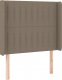 vidaXL vidaXL Łóżko kontynentalne z materacem, taupe, 90x190 cm, tkanina 7