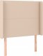 vidaXL vidaXL Łóżko kontynentalne, materac i LED cappuccino 100x200 cm 6