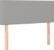 vidaXL vidaXL Łóżko kontynentalne z materacem, jasnoszare, 90x190cm, tkanina 7