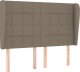 vidaXL vidaXL Łóżko kontynentalne z materacem, taupe, tkanina, 140x200 cm 6