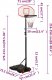 vidaXL vidaXL Stojak do koszykówki, biały, 216-250 cm, polietylen 10