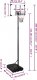 vidaXL vidaXL Stojak do koszykówki z przezroczystą tablicą, 280-350 cm, 7