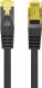 Lanberg Patchcord kat.6a S/FTP LSZH CU 0.25m fluke passed czarny 2