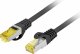 Lanberg Patchcord kat.6a S/FTP LSZH CU 2m fluke passed czarny 1