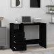 Biurko vidaXL vidaXL Biurko z szufladami, czarne, 102x50x76 cm 3