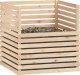 vidaXL Kompostownik, 100x100x102 cm, lite drewno sosnowe 3