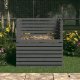 vidaXL Kompostownik, szary, 100x100x102 cm, lite drewno sosnowe 2