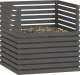 vidaXL Kompostownik, szary, 100x100x102 cm, lite drewno sosnowe 3