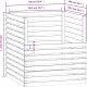 vidaXL Kompostownik, szary, 100x100x102 cm, lite drewno sosnowe 7