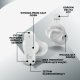 Słuchawki Logitech G FITS Białe (985-001183) 7