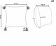 Beliani 2 bawełniane poduszki dekoracyjne w geometryczny wzór 45 x 45 cm zielone z białym SYRINGA! 7