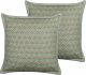 Beliani Lumarko 2 bawełniane poduszki dekoracyjne w liście 45 x 45 cm zielona PICTUS! 1
