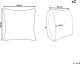 Beliani 2 bawełniane poduszki dekoracyjne geometryczny wzór 45 x 45 cm beżowe z czarnym MYRTUS! 7