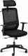 Krzesło biurowe FROMM&STARCK Krzesło fotel biurowy ergonomiczny z oparciem siatkowym zagłówkiem i wieszakiem wys. 40-50 cm Krzesło fotel biurowy ergonomiczny z oparciem siatkowym zagłówkiem i wieszakiem wys. 40-50 cm 2