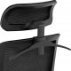 Krzesło biurowe FROMM&STARCK Krzesło fotel biurowy ergonomiczny z oparciem siatkowym zagłówkiem i wieszakiem wys. 40-50 cm Krzesło fotel biurowy ergonomiczny z oparciem siatkowym zagłówkiem i wieszakiem wys. 40-50 cm 3