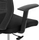 Krzesło biurowe FROMM&STARCK Krzesło fotel biurowy ergonomiczny z oparciem siatkowym zagłówkiem i wieszakiem wys. 40-50 cm Krzesło fotel biurowy ergonomiczny z oparciem siatkowym zagłówkiem i wieszakiem wys. 40-50 cm 4
