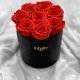 Infinity Rose Flower Box czerwone naturalne wieczne róże pachną 3