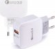 Ładowarka 4kom.pl Ładowarka sieciowa zasilacz Vega Faston szybka USB QC 3.0 Fast Charger 3A Biała 1