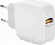 Ładowarka 4kom.pl Ładowarka sieciowa zasilacz Vega Faston szybka USB QC 3.0 Fast Charger 3A Biała 4