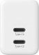 Ładowarka Crong Ładowarka sieciowa Crong Utra Compact GaN 35W PD 3.0 2x USB-C (biały) 2
