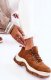 Buty trekkingowe damskie Big Star Damskie Buty Trekkingowe Trapery Memory Foam Big Star KK274362 Brązowe : Rozmiar - 40 5