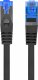 Lanberg Patchcord kat.6a S/FTP LSZH CCA 0.25m czarny fluke 1