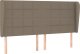 vidaXL vidaXL Łóżko kontynentalne z materacem, taupe, tkanina, 160x200 cm 6