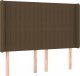 vidaXL vidaXL Łóżko kontynentalne z materacem, brązowe, 140x200 cm, tkanina 7