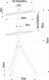 Techly Techly Stojak Podłogowy Tripod TV LCD/LED 32-65 Cali 35kg Drewno 6